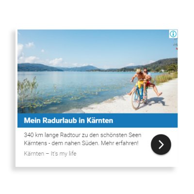 Kärnten Werbung - Display Ad Beispiel