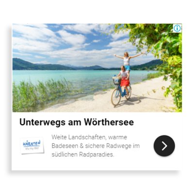 Kärnten Werbung - Display Ad Beispiel 2