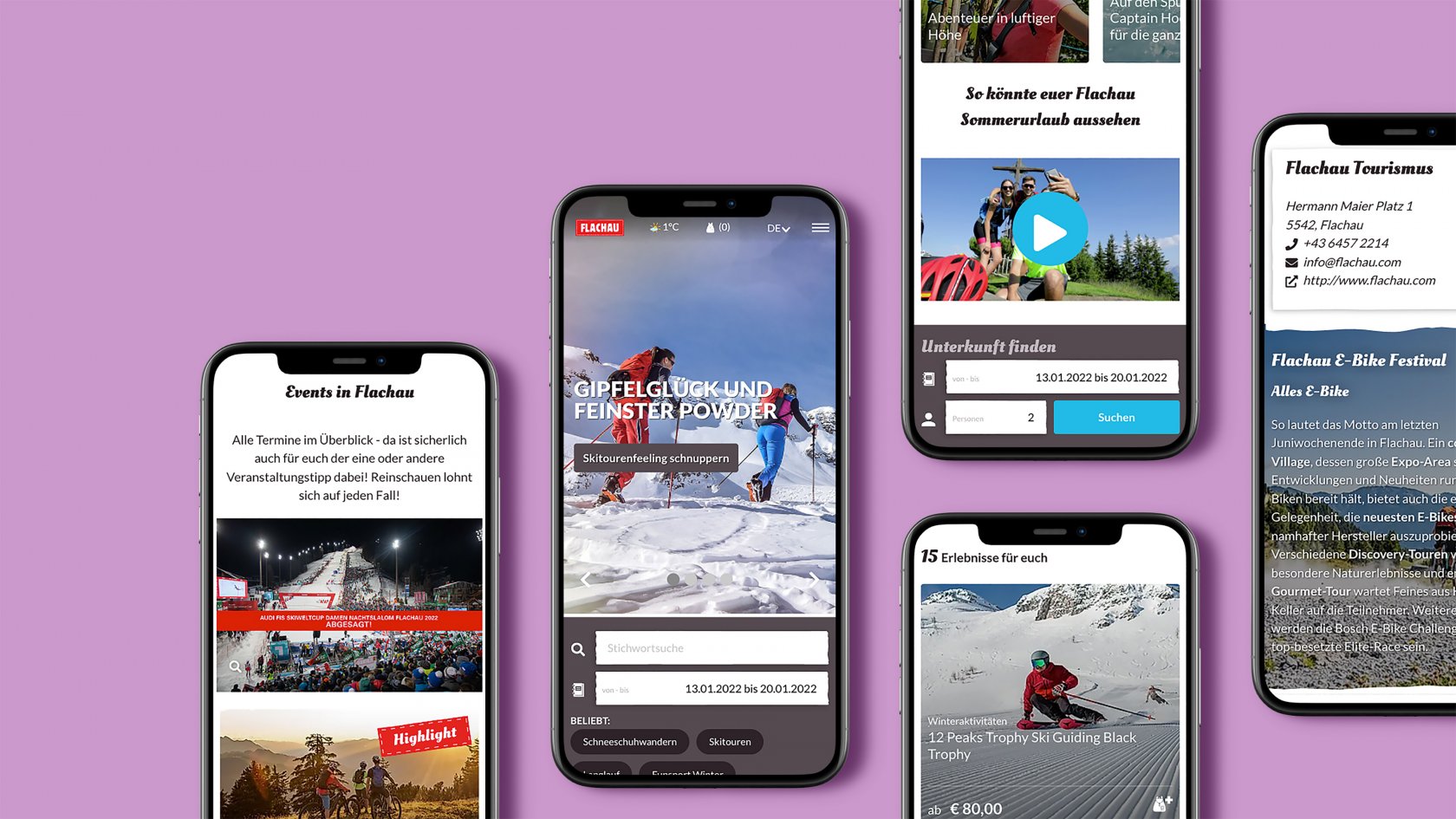 Flachau Tourismus - Handy Mockups