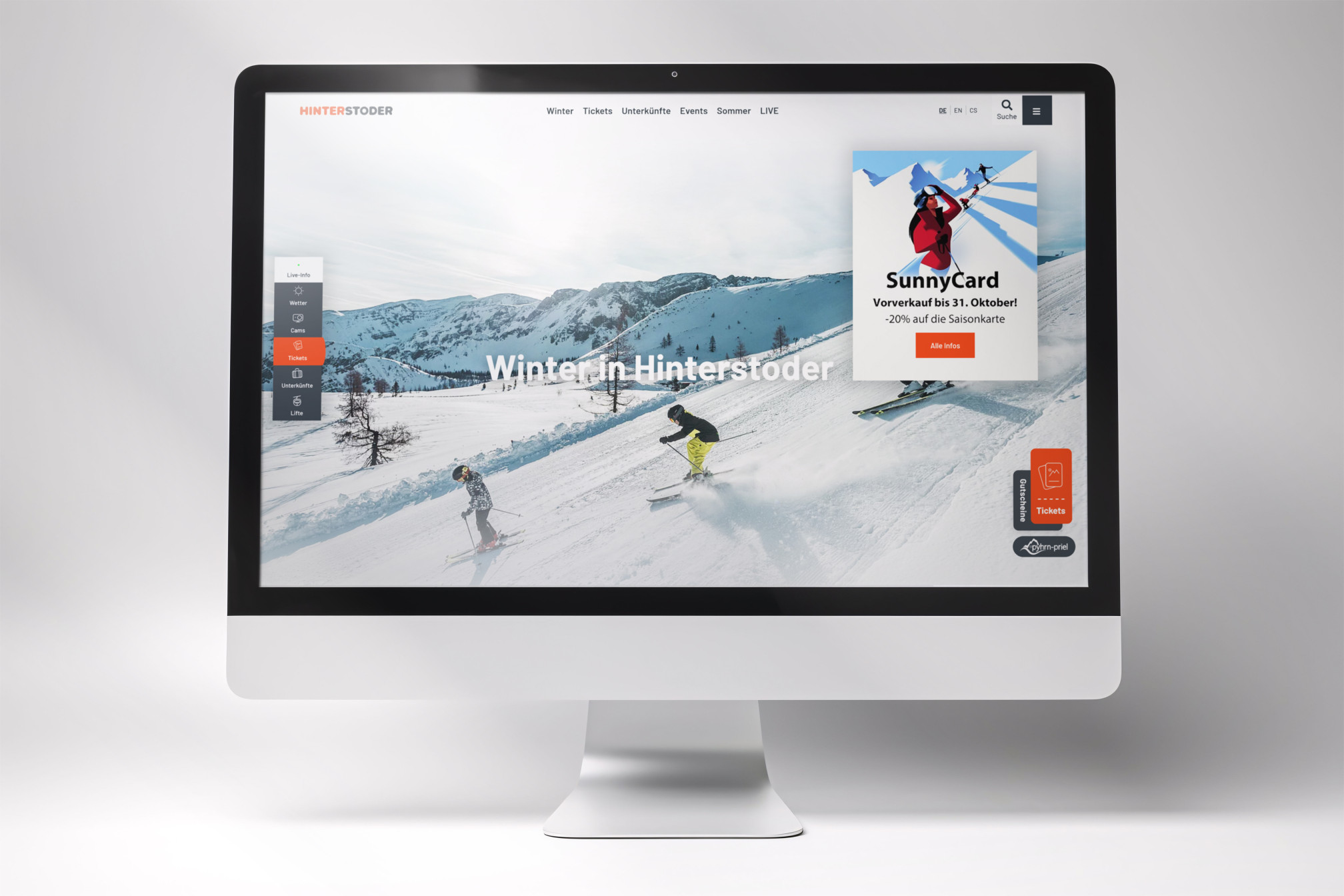 Skisport - Webdesign & -development (TYPO3)