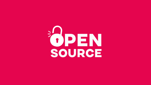 Headergrafik für Blogbeitrag "Open Source" mit stilisiertem O als geöffnetes Schloss, Symbol für Offenheit des Systems