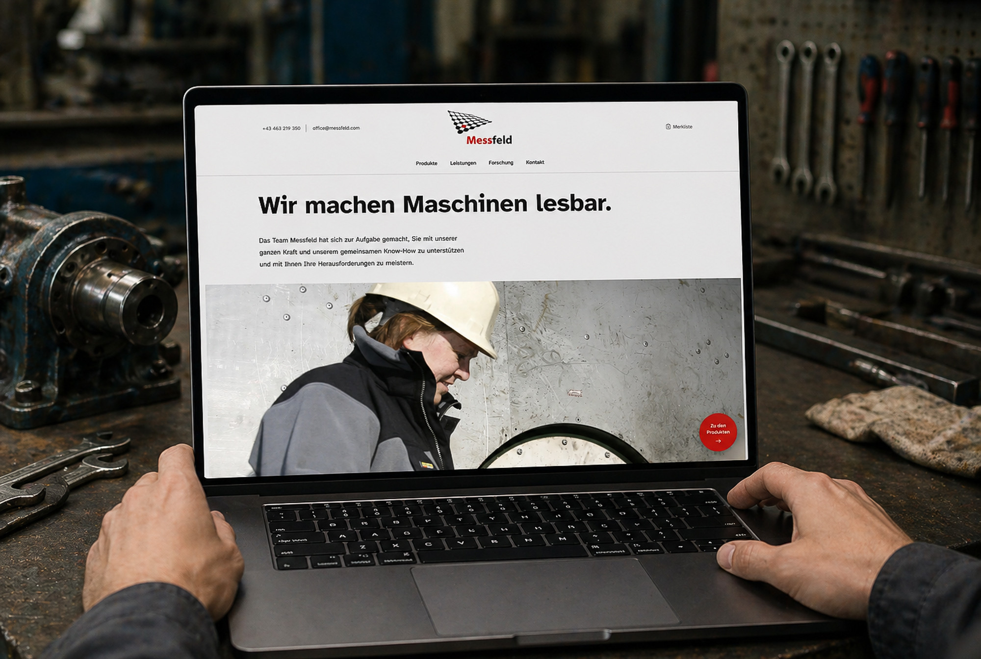 Messfeld - Webdesign & -development, Produktkatalog