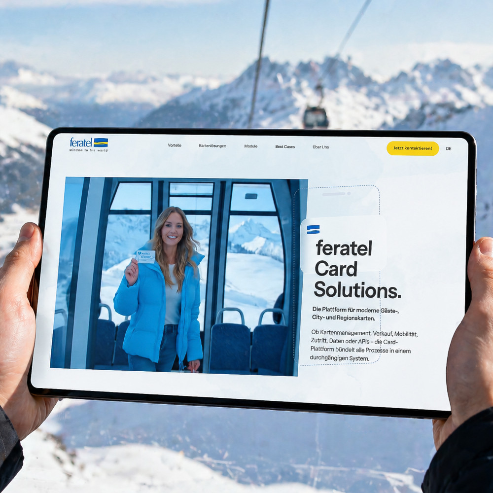 feratel Card Solutions - Webdesign & -development, dataCycle, Kreation