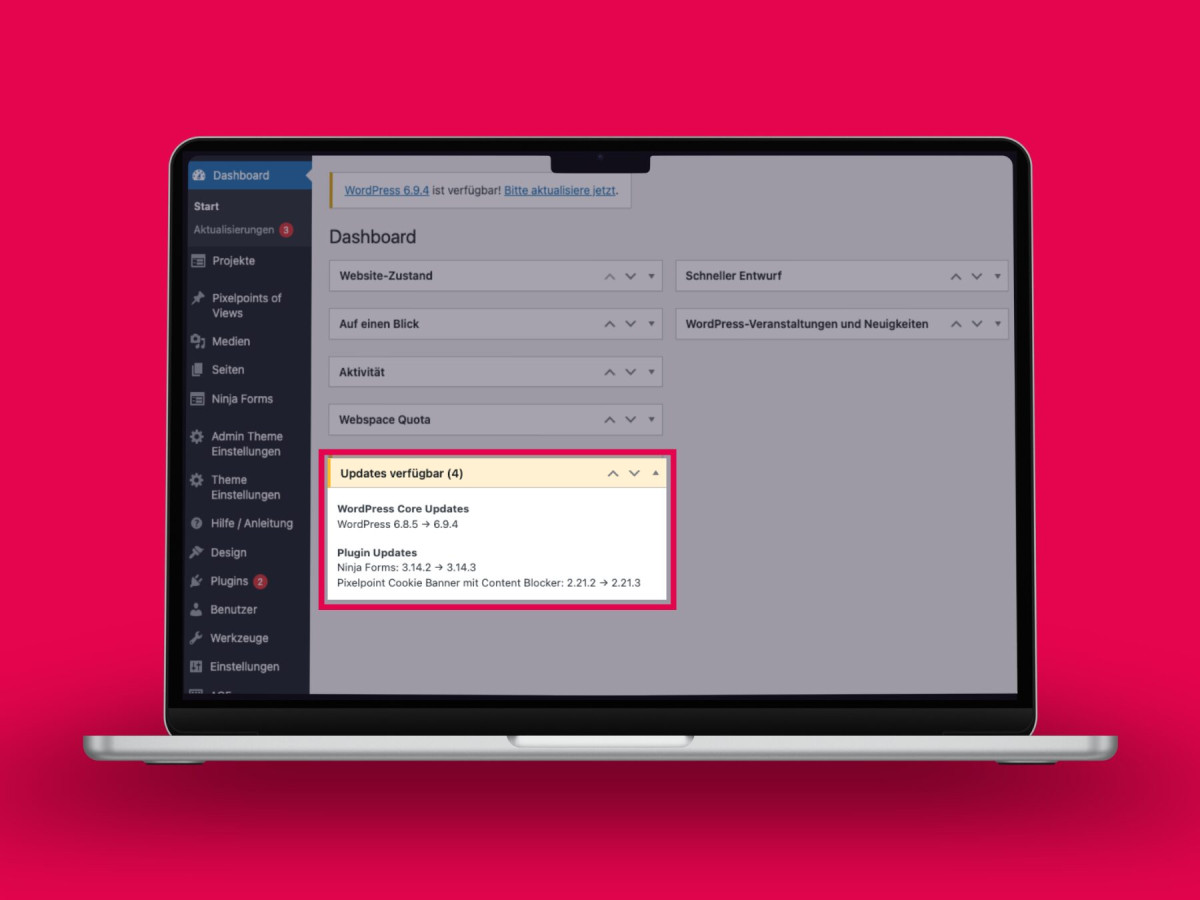 Website-Sicherheit: Warum regelmäßige Updates wichtig sind